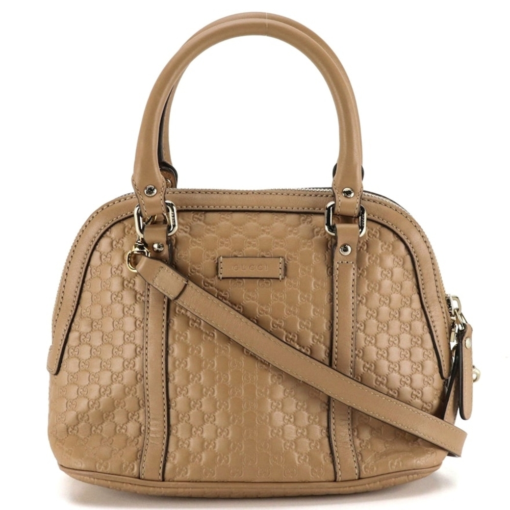 Gucci Beige Leather Satchel